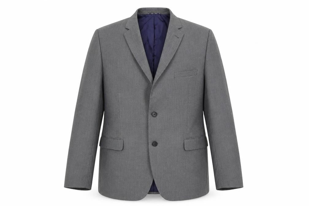 Front view of Taylor & Wright men’s grey jacket blazer, size 44