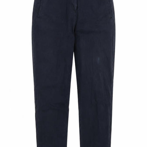 M&S Womens Blue   Chino Trousers Size 34 in L21 in