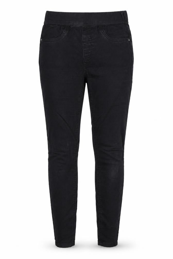 Front view of Tu women’s black denim jegging jeans, size UK 8, 26-inch leg