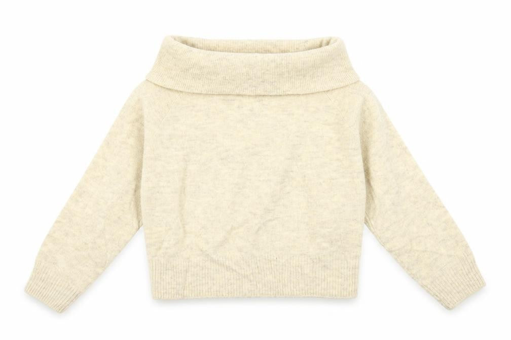 Front view of H&M women’s beige jumper, size XS