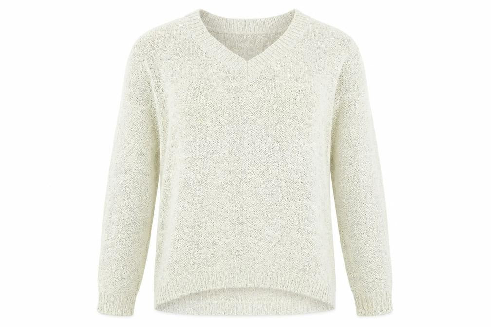Front view of Marks & Spencer women’s grey jumper, size UK 12
