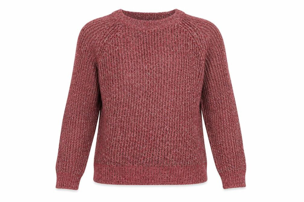 Front view of H&M women’s purple jumper, size M