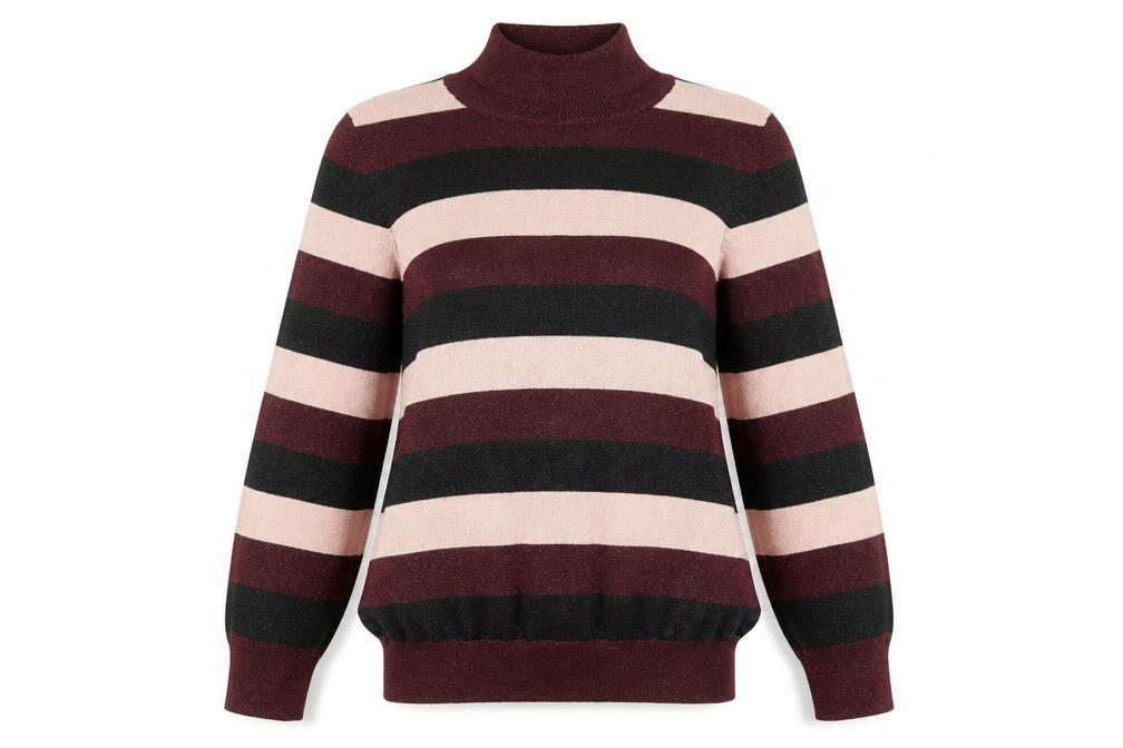 F&F Womens Multicoloured Striped  Pullover Jumper Size 12