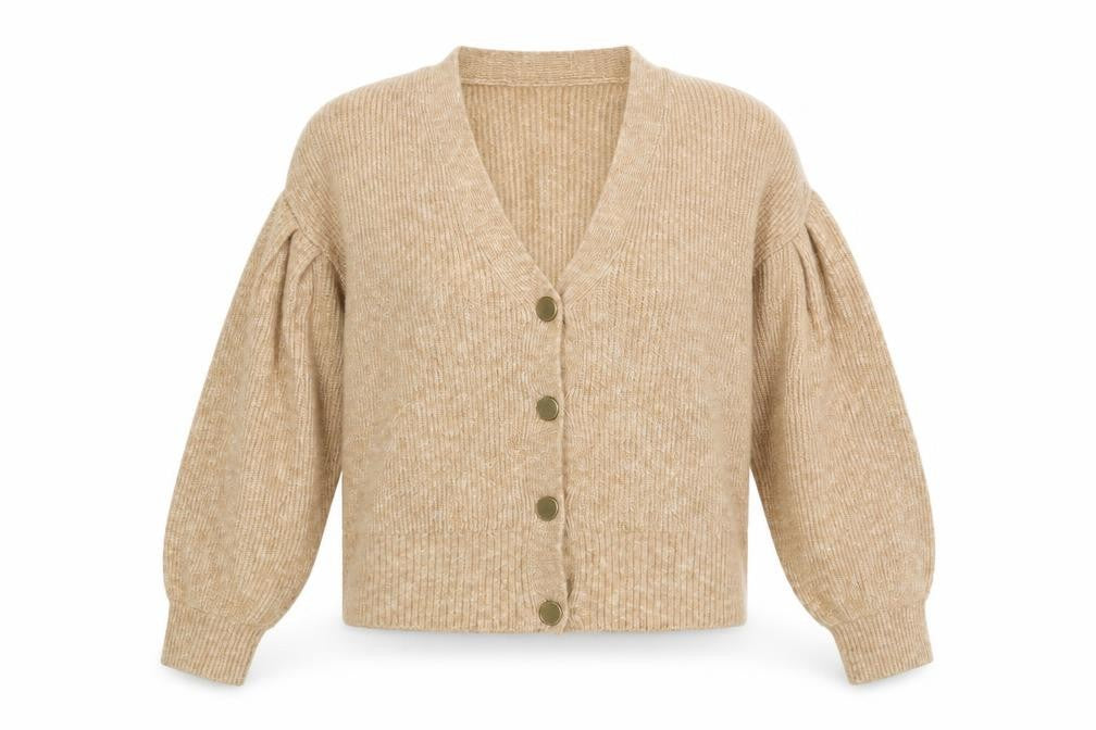 Front view of George women’s gold jacket coatigan, size M