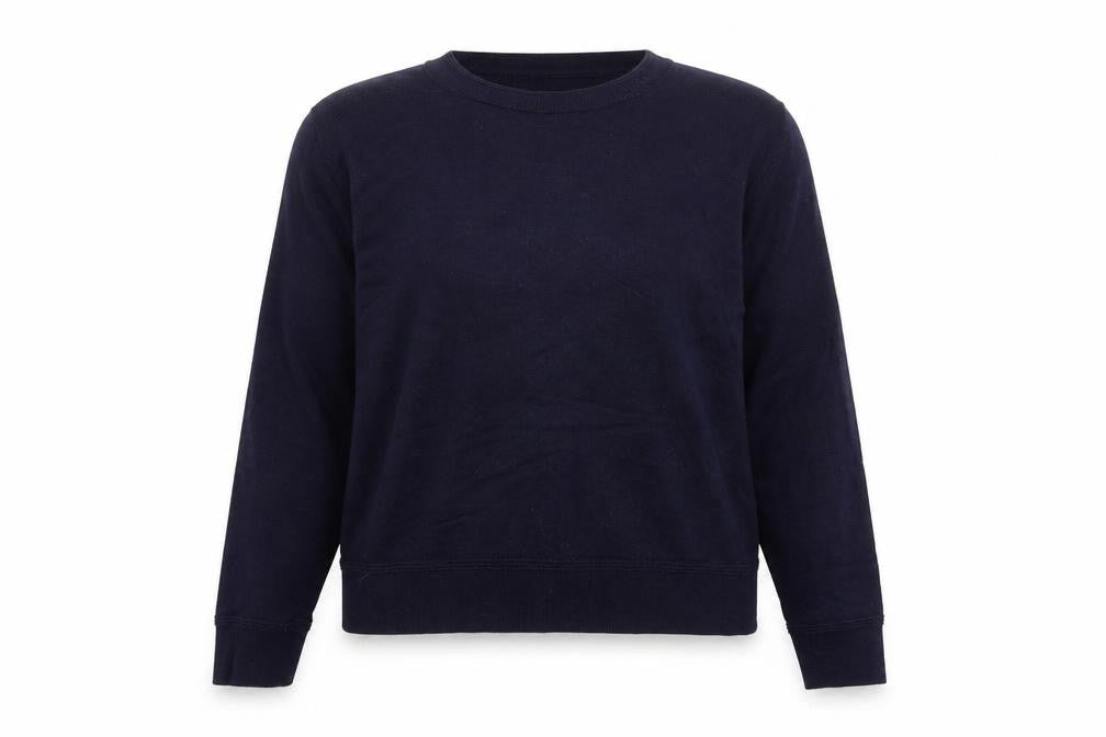 Front view of Gap women’s blue jumper, size S
