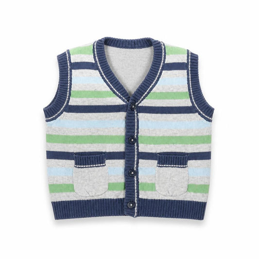 Front view of Cherokee Baby Grey Jacket Coatigan, size 9-12, Months