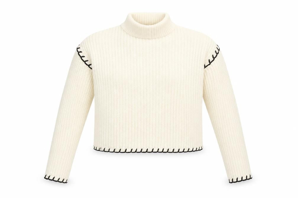 Front view of Select women’s white jumper, size UK 6