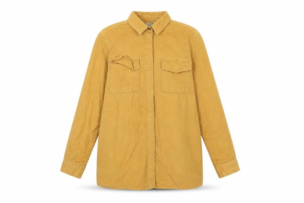 Front view of ASOS women’s yellow jacket, size UK 8