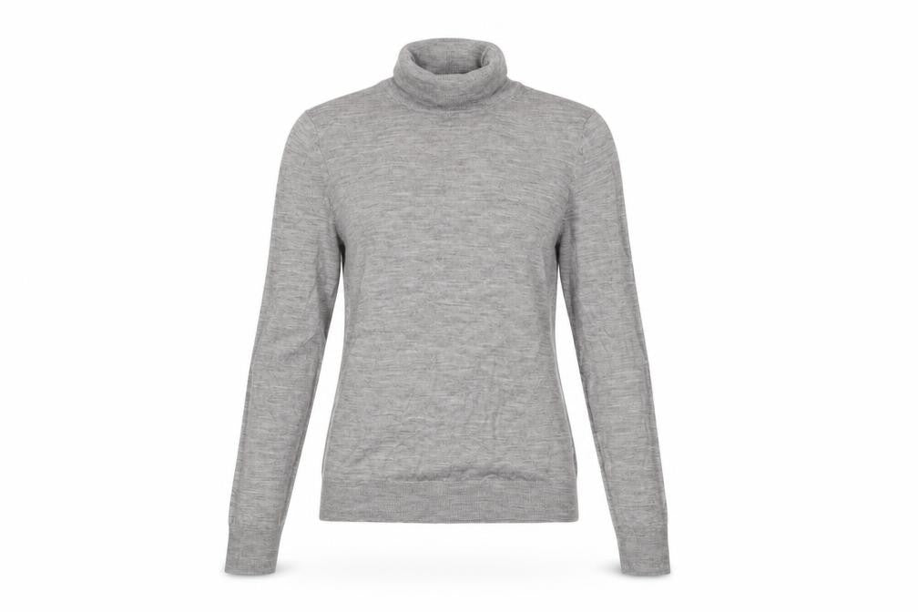 Front view of UNI women’s grey basic t-shirt, size XS