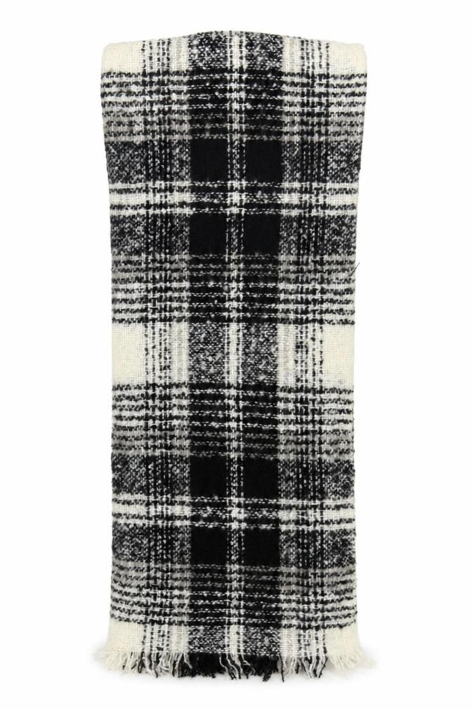 Front view of F&F women’s grey check shawl/wrap