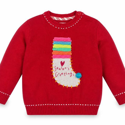 Mothercare Baby Red   Pullover Jumper Size 12-18 Months  - Xmas jumper