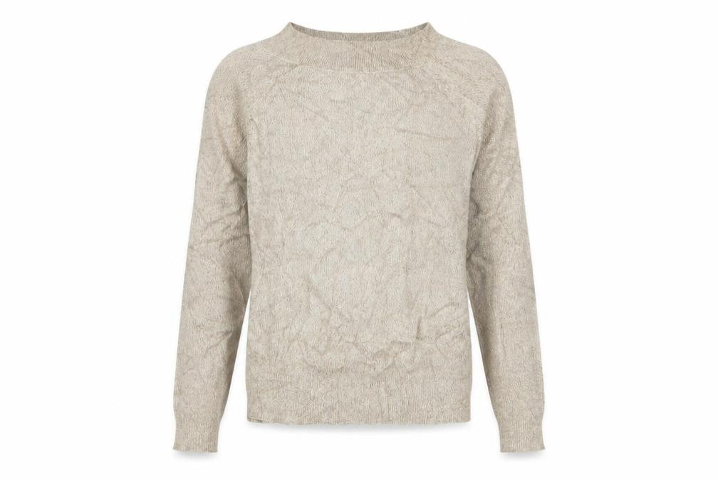 Front view of F&F women’s gold jumper, size UK 12