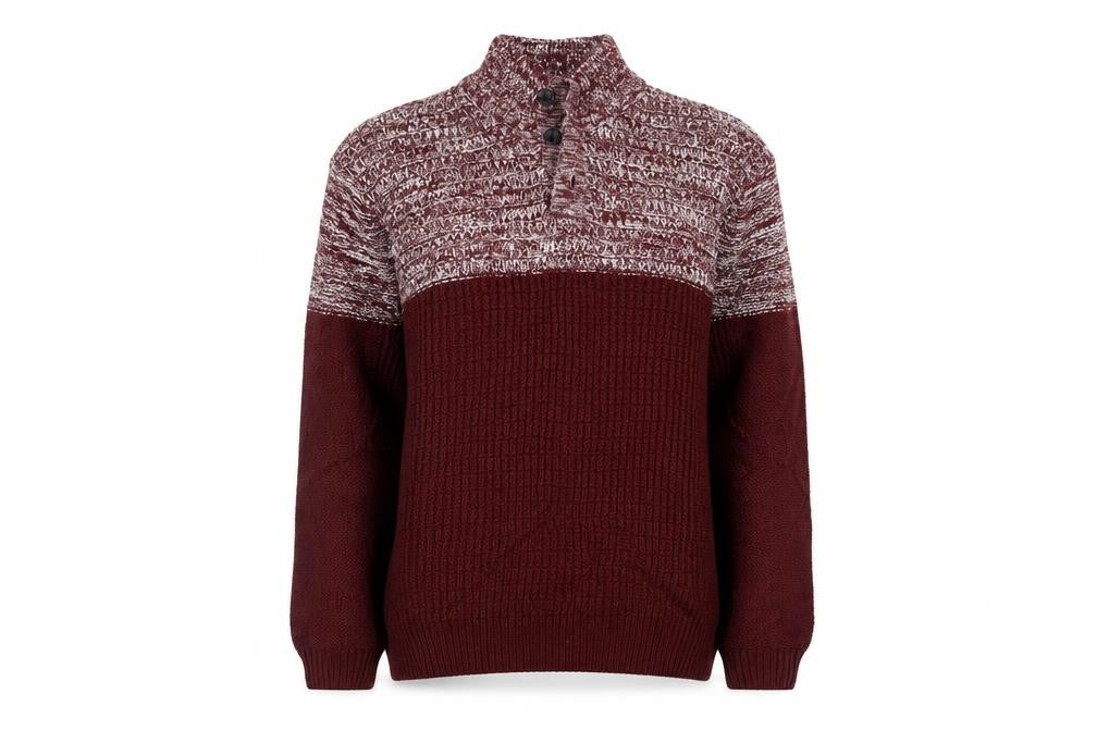 Front view of M&Co women’s red jumper, size XL
