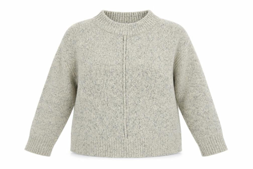 Front view of Tu women’s beige jumper, size UK 14