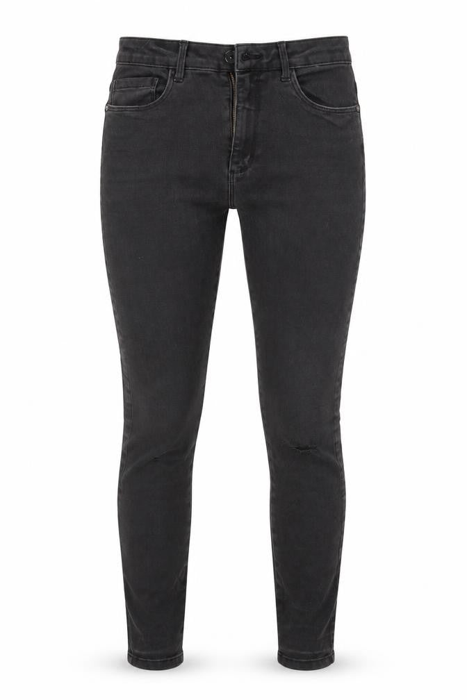 Front view of Only women’s black skinny jeans, size M, 27-inch leg