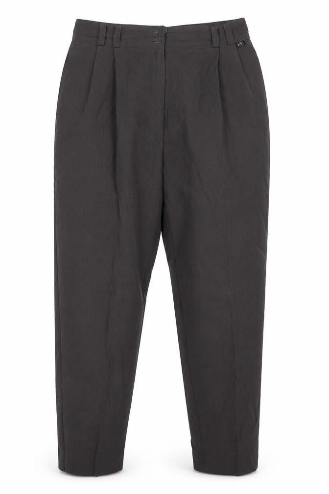 Front view of kello women’s brown trousers, size UK 32, in, 29-inch leg