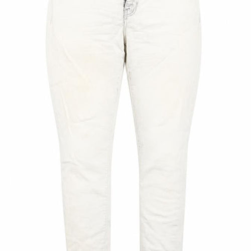 DENIM CO Womens White   Skinny Jeans Size 14 L29 in