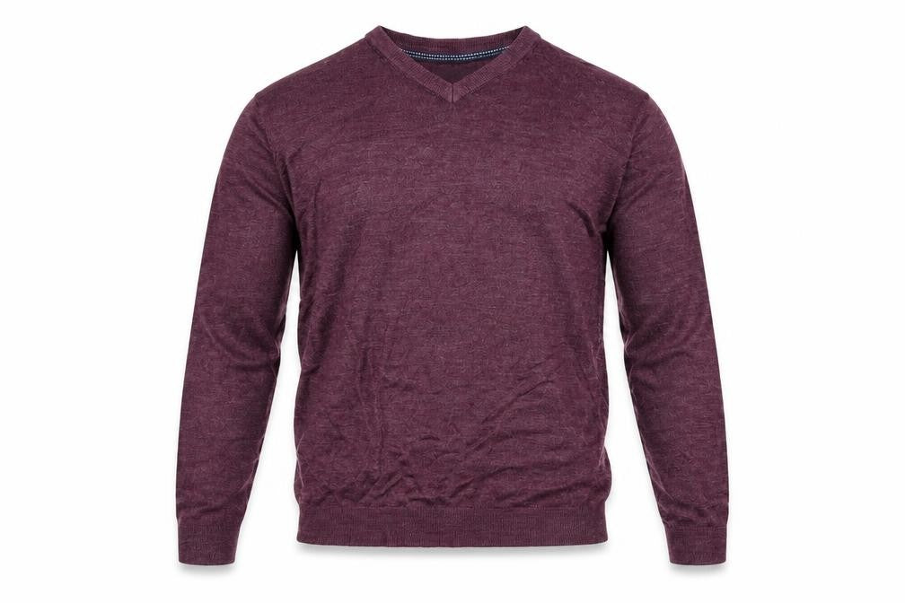 Front view of Sandstone & Co. Men men’s red knit jumper, size M