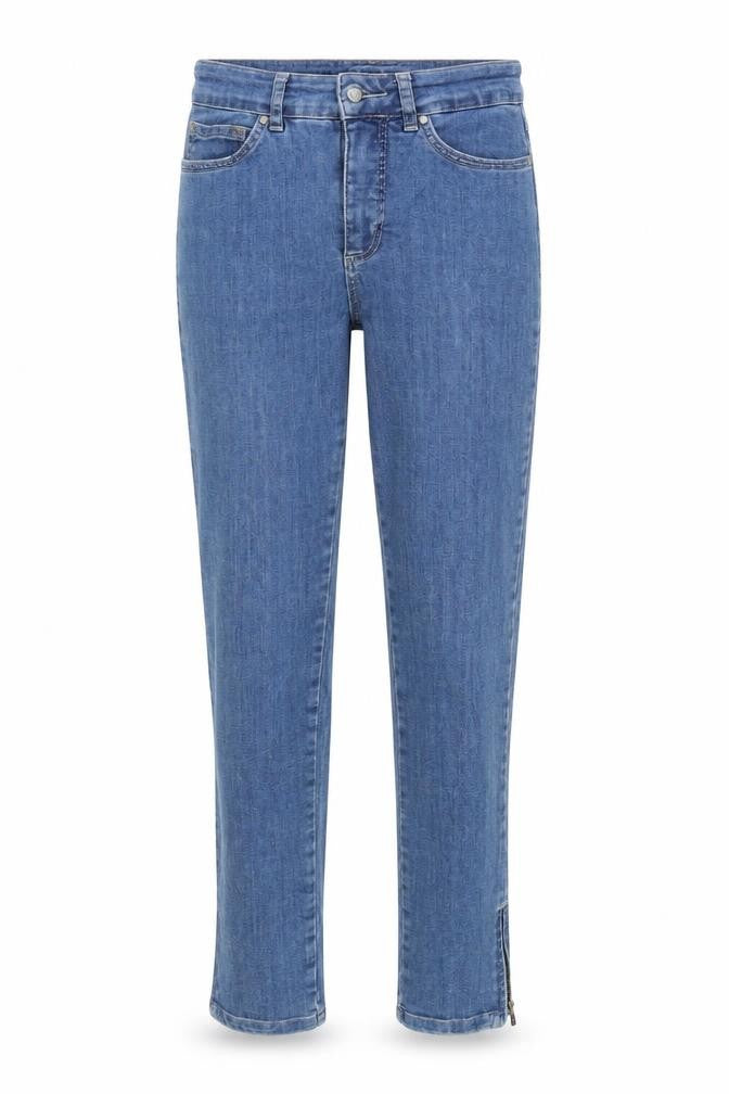 C.RO Womens Blue  Denim Straight Jeans Size 8 L26 in
