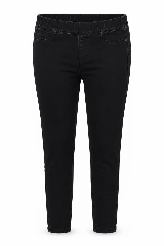 Denim & Co. Womens Black  Denim Jegging Jeans Size 8 L29 in