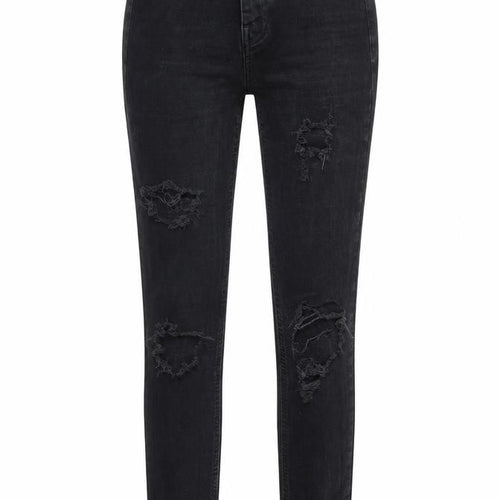 Denim Co Womens Black  Denim Straight Jeans Size 6 L28 in