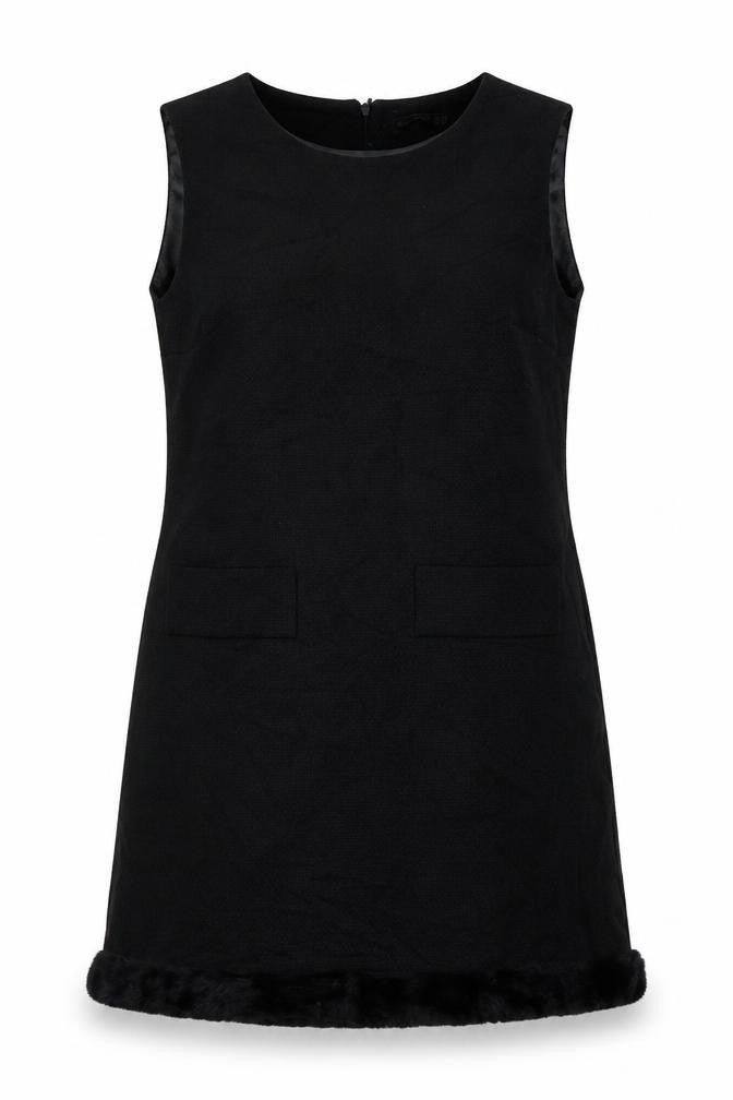 Front view of Atmosphere women’s black sheath, size UK 14