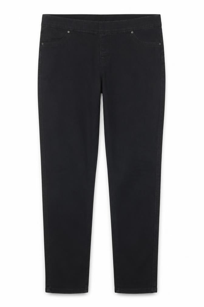 Denim Co. Womens Black  Denim Straight Jeans Size 14 L29.5 in