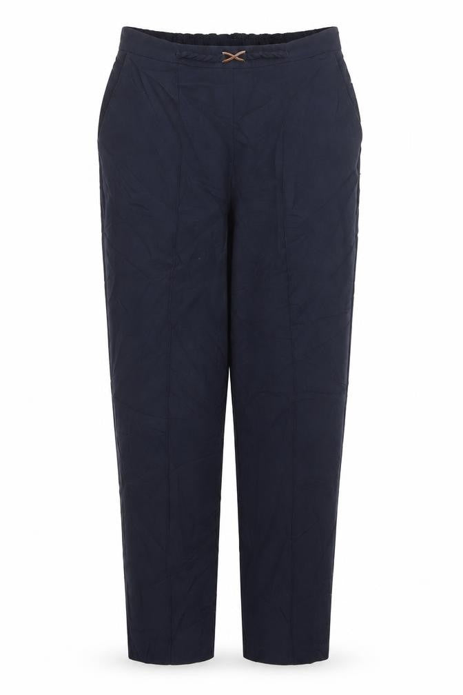 Front view of Papaya women’s blue trousers, size UK 10, 27.5-inch leg