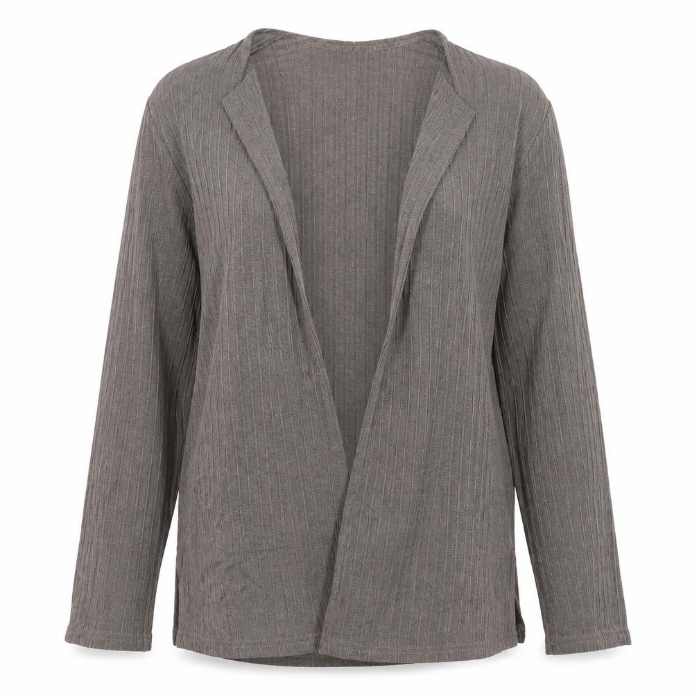 Front view of Reflections women’s brown cardigan jumper, size M