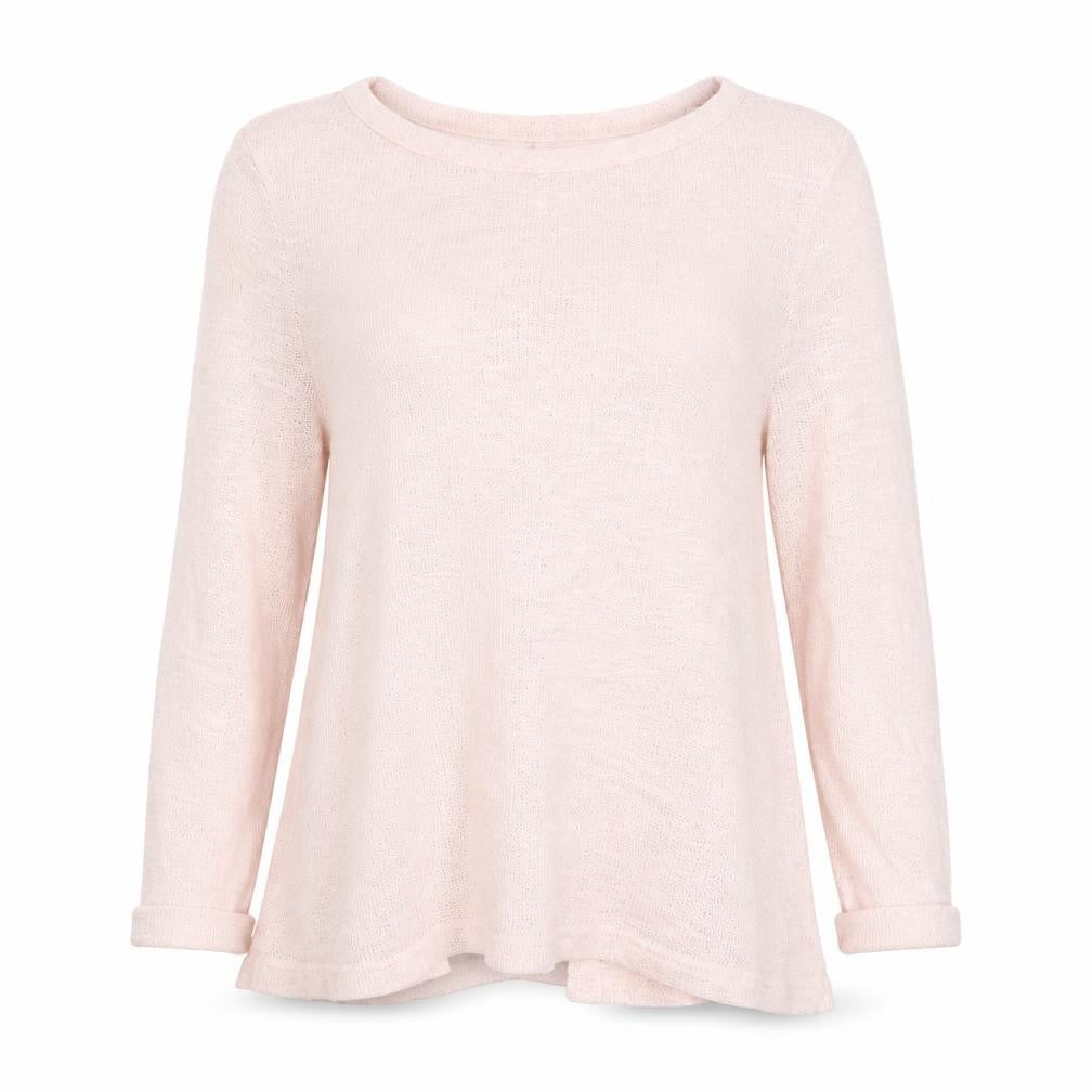 Front view of River Island women’s pink jumper, size UK 8