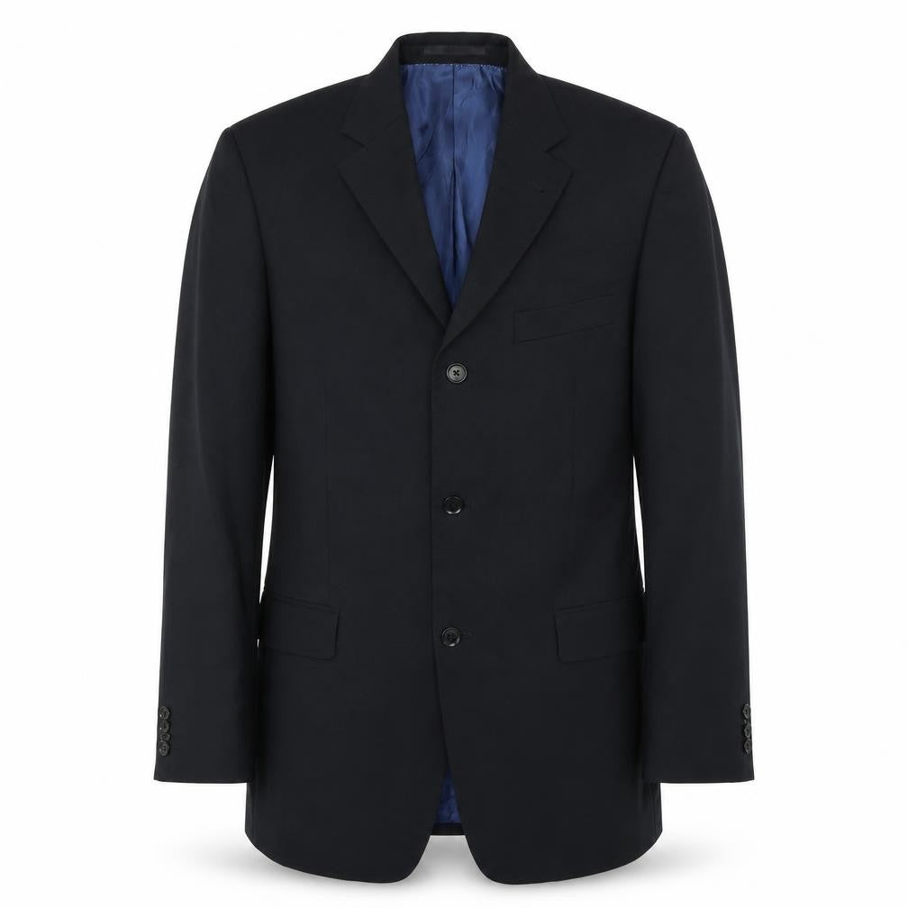 Front view of Limo Vierra men’s blue jacket blazer, size 38