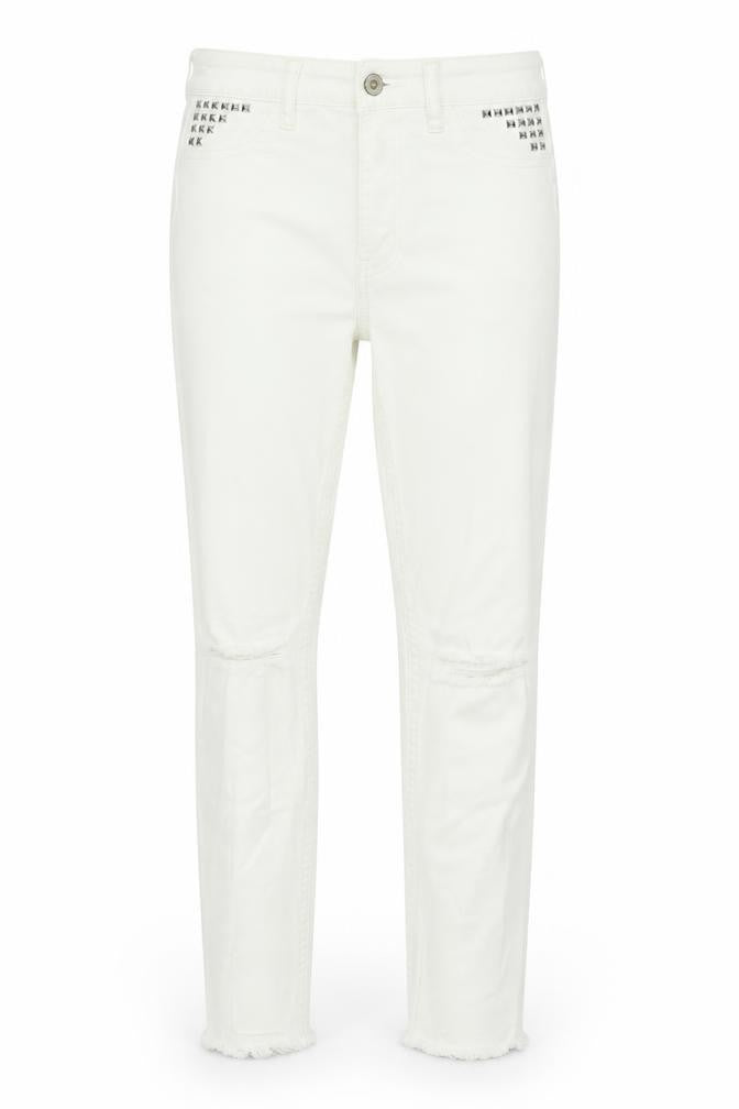 Hollister Womens White Denim Skinny Jeans Size 27 in L25 in