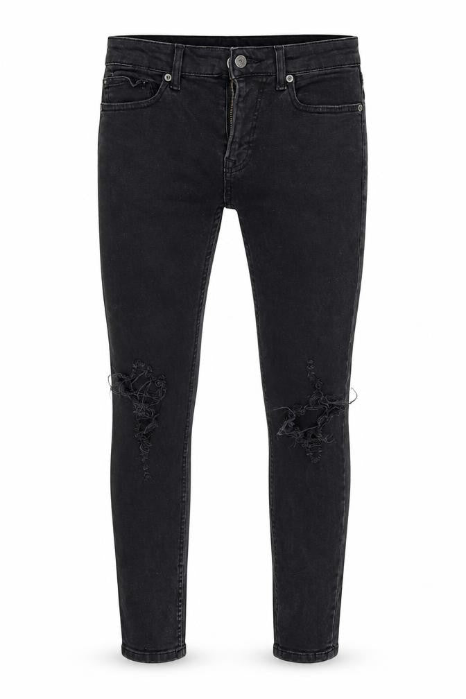 Topman Mens Black Denim Skinny Jeans Size 30 in L27 in