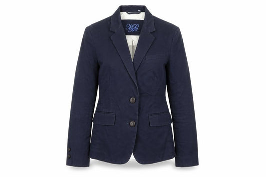 Front view of Mango women’s blue jacket blazer, size XS