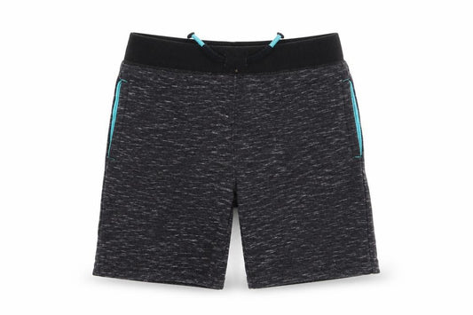 Front view of Garanimals boys’ grey sweat shorts, size 4, years
