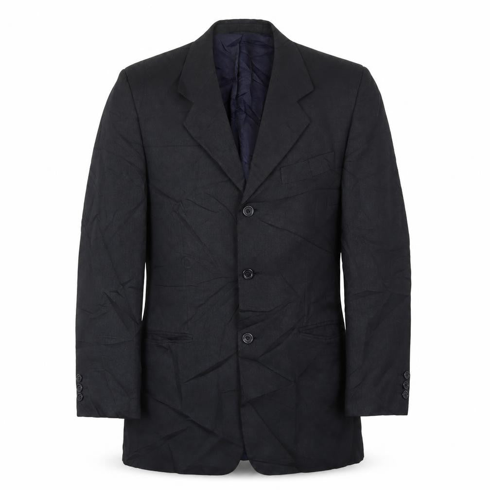 Front view of R.I COLLECTION men’s blue jacket blazer, size 36