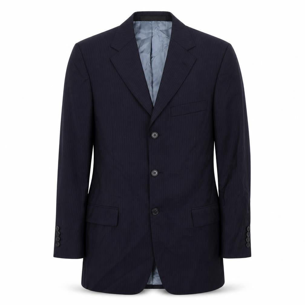 Front view of Marks & Spencer men’s blue jacket suit jacket, size 38