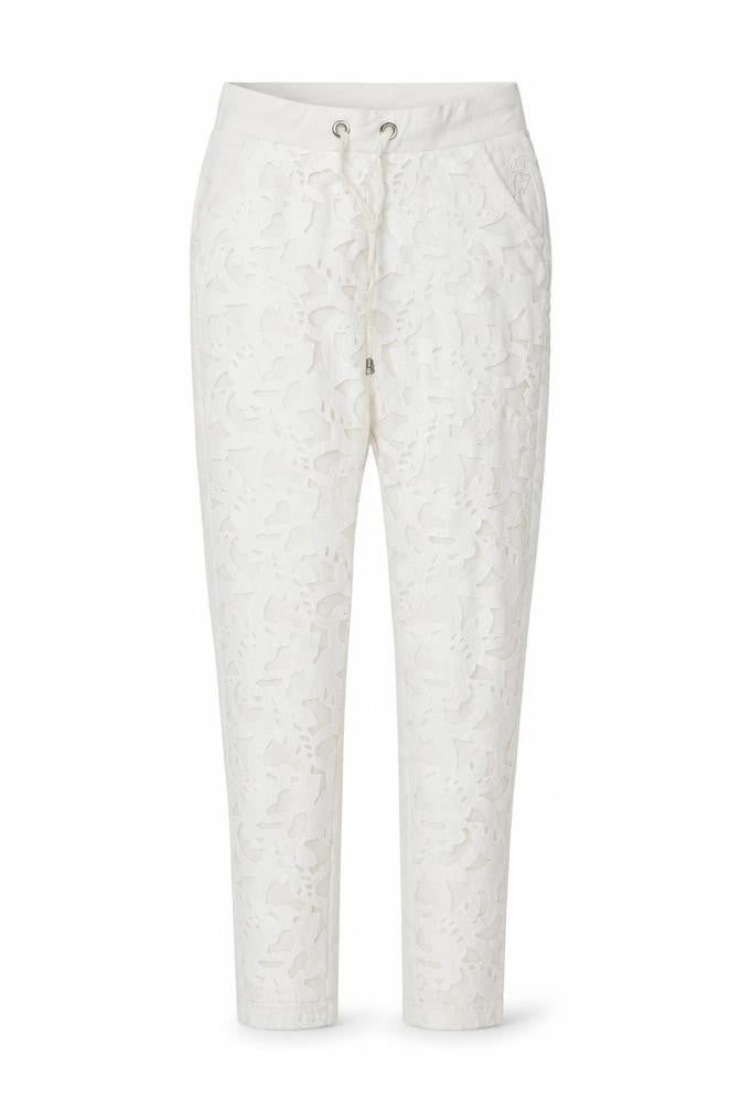GUIDANCE Womens White Floral  Trousers  Size S L30 in