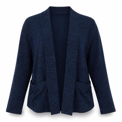 Carol Rose Womens Blue  Knit Cardigan Jumper Size M
