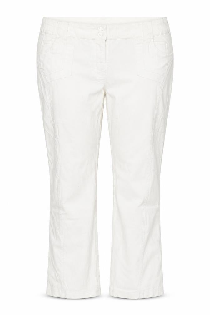 Front view of Together women’s white denim straight jeans, size UK 20, 26-inch leg