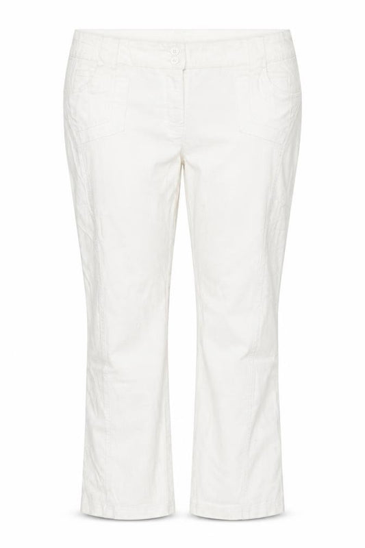 Front view of Together women’s white denim straight jeans, size UK 20, 26-inch leg