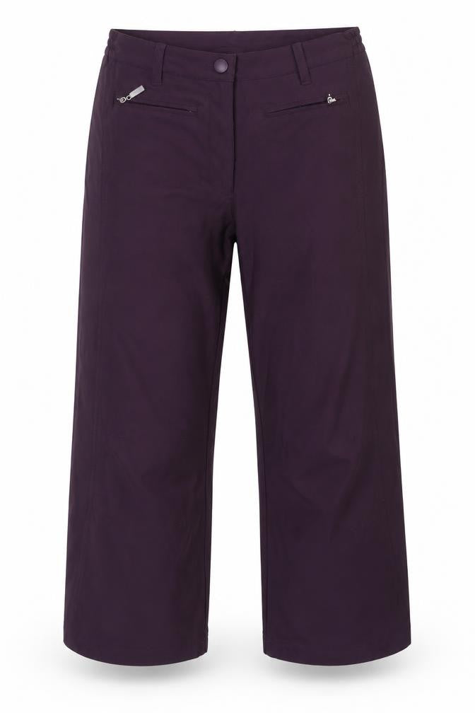 Shamp Womens Purple   Cropped Trousers Size S L21 in