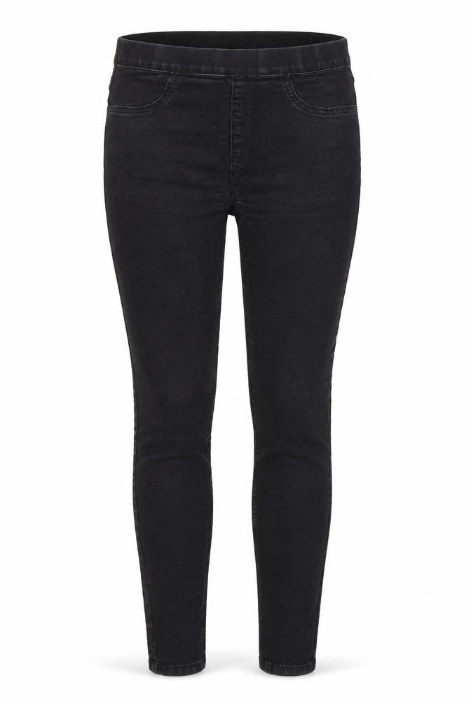 M&S Womens Black  Denim Jegging Jeans Size 8 L24 in