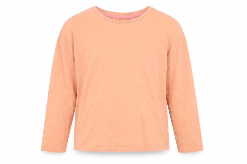 Front view of Next girls’ orange basic t-shirt, size 12, years