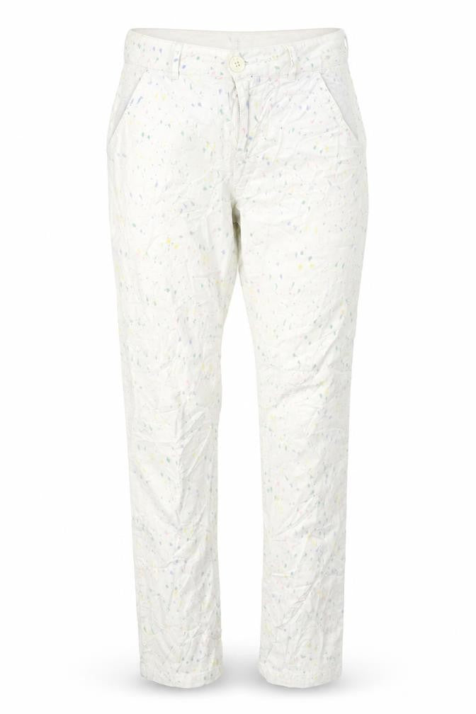 bikbak Womens White Polka Dot  Trousers  Size XS L30 in
