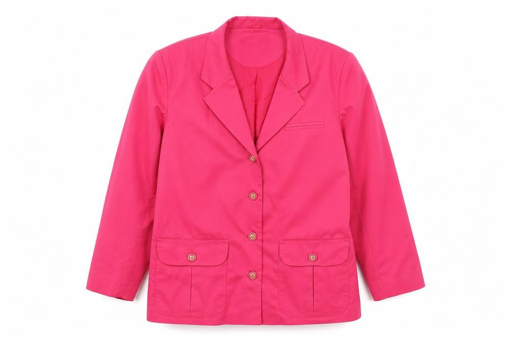 Front view of My Look women’s pink jacket blazer, size UK 10