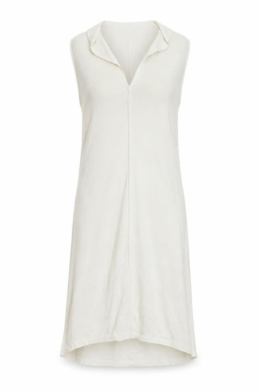 Front view of ASOS women’s white jumper dress, size UK 8