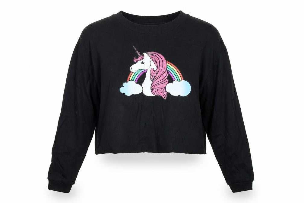 Front view of New Look women’s black jumper, size UK 12