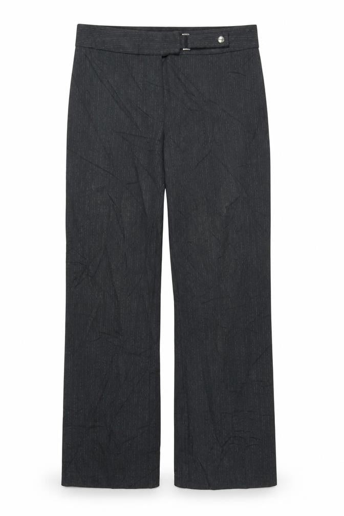 Front view of Marks & Spencer women’s grey trousers, size UK 12, 29-inch leg
