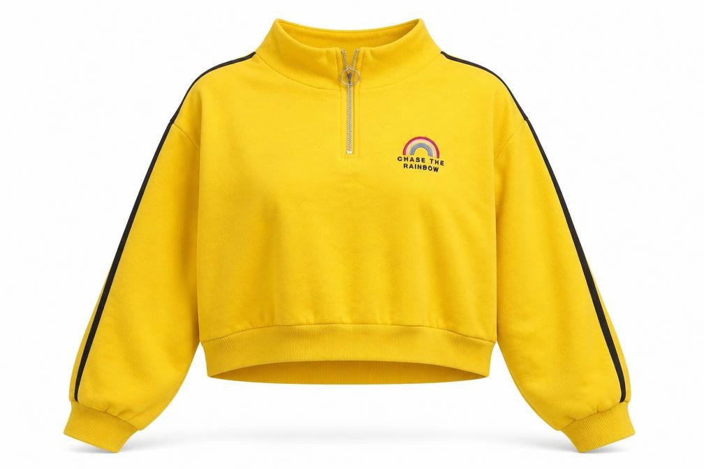 Divided Womens Yellow   Pullover Jumper Size M